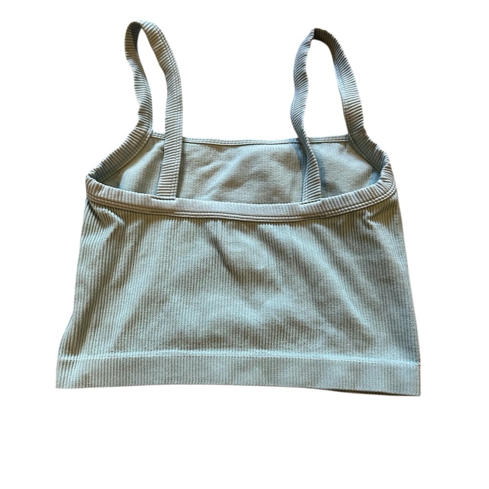 Colsie Light Blue Ribbed Top - Picture 2 of 3